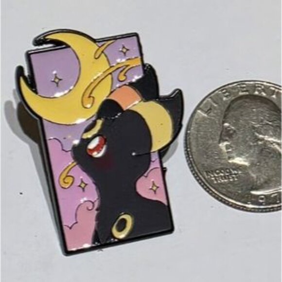 Pokemon Umbreon Dreamy Portrait Enamel Pin Crescent Moon Night Sky Design - Picture 3 of 4